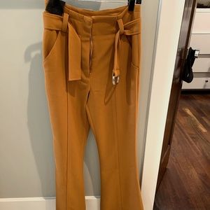 A.L.C Morgan High rised belted flared pants Size 4